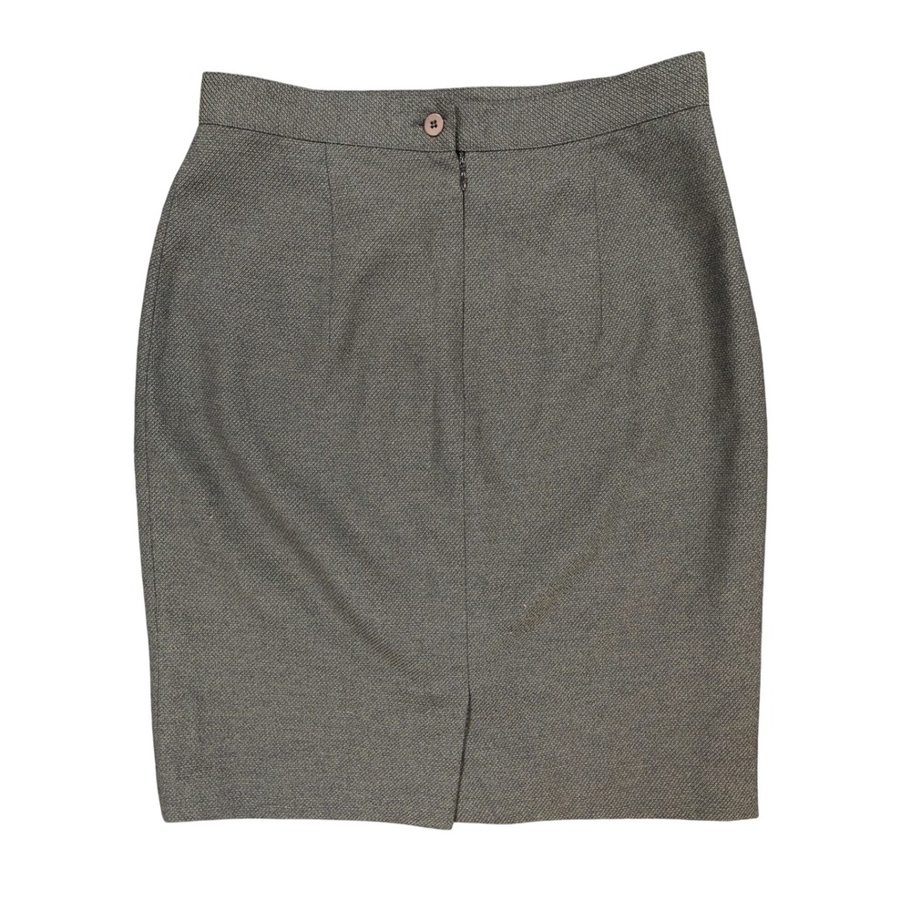 Georgiou Studio Pencil Skirt Womens 8 Green Textured Professional